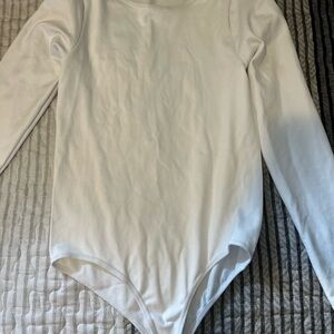 White Long Sleeve bodysuit